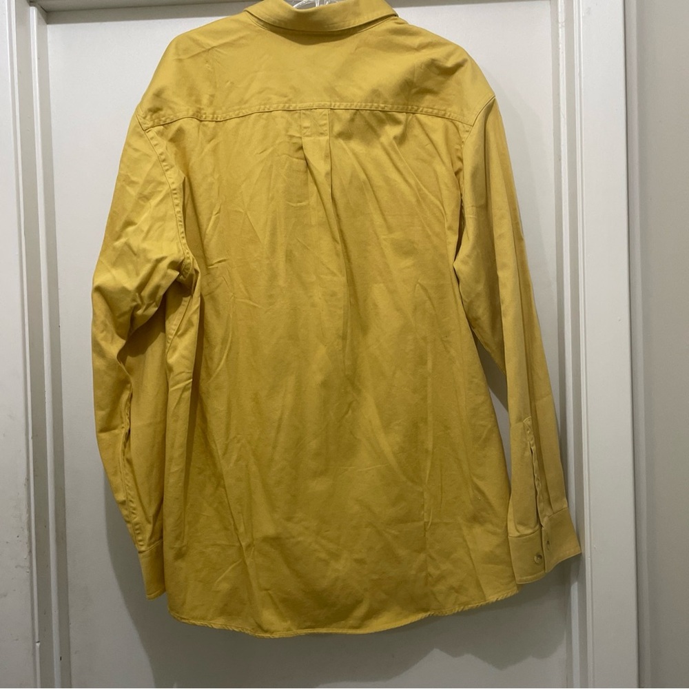 Covington men’s XL long sleeved 100% cotton shirt. Color is yellow. New with tag - Picture 2 of 12